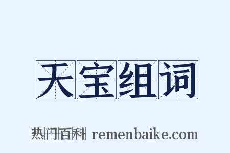 天宝组词是什么意思的图片